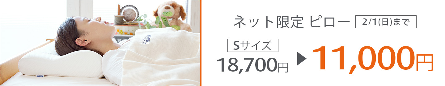 ネット限定 オリジナルピロー アイボリー